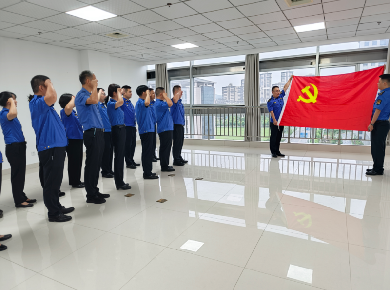 全市城管系统集中举行8月主题党日活动